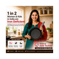 Aditi Kitchenware 8-inch Cast Iron Frying Pan | Pre-Seasoned Naturally Non-Stick Fry Pan | Toxin-Free Cookware