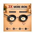 Aditi Kitchenware 8-inch Cast Iron Frying Pan | Pre-Seasoned Naturally Non-Stick Fry Pan | Toxin-Free Cookware