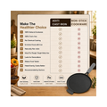 Aditi Kitchenware 11-inch Cast Iron Dosa Tawa with Long Handle | Pre-Seasoned | Induction & Gas Compatible