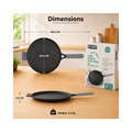Aditi Kitchenware 11-inch Cast Iron Dosa Tawa with Long Handle | Pre-Seasoned | Induction & Gas Compatible