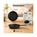 Aditi Kitchenware 8-inch Cast Iron Frying Pan | Pre-Seasoned Naturally Non-Stick Fry Pan | Toxin-Free Cookware